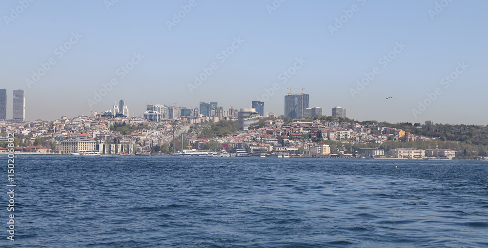 Besiktas district in Istanbul city