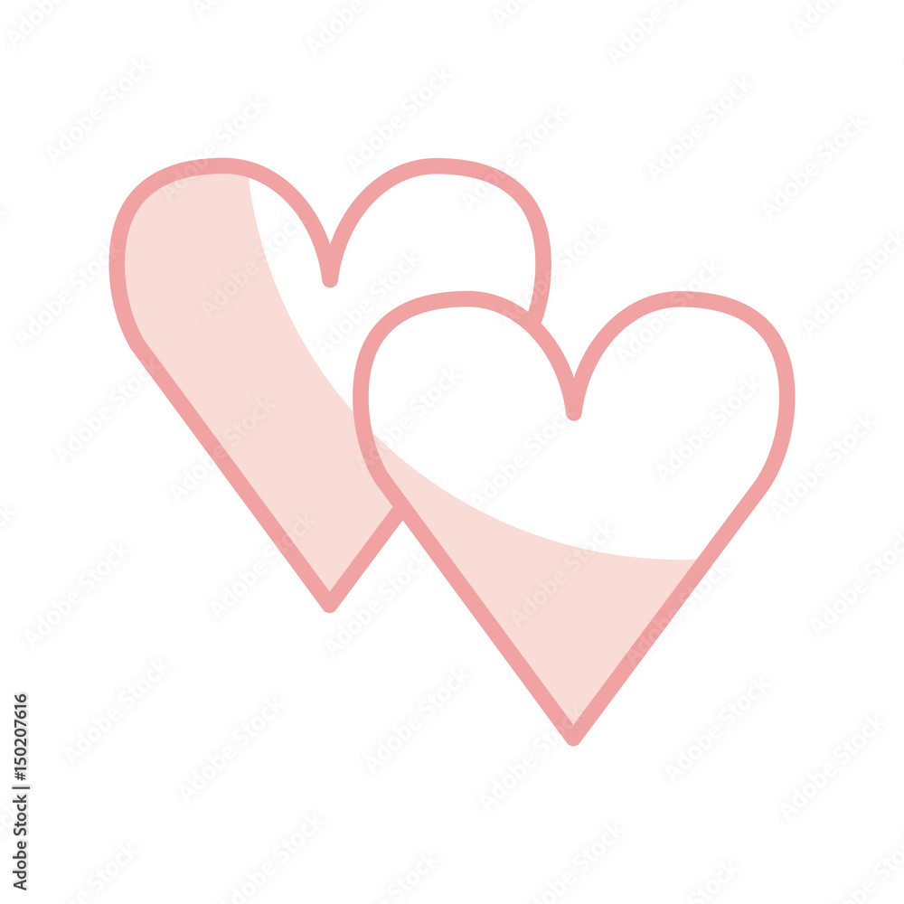 heart love romantic icon vector illustration design