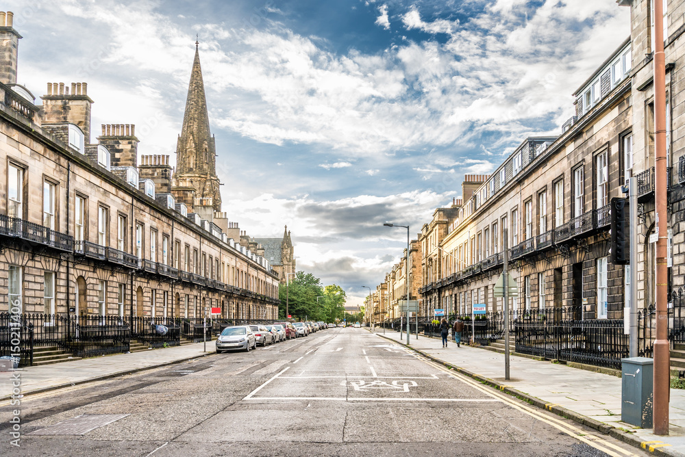 Straßenszene in Edinburgh