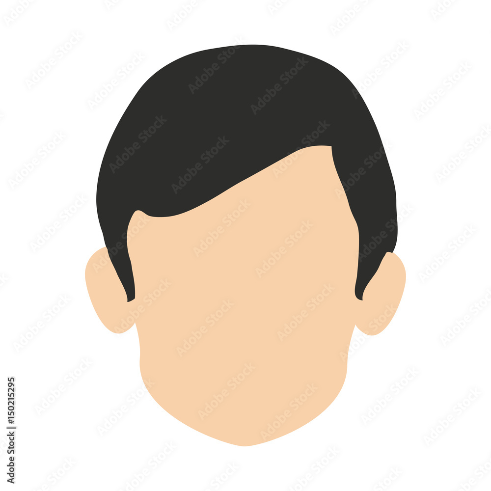 head of faceless man icon image vector illustration design head of faceless man icon image vector illustration design