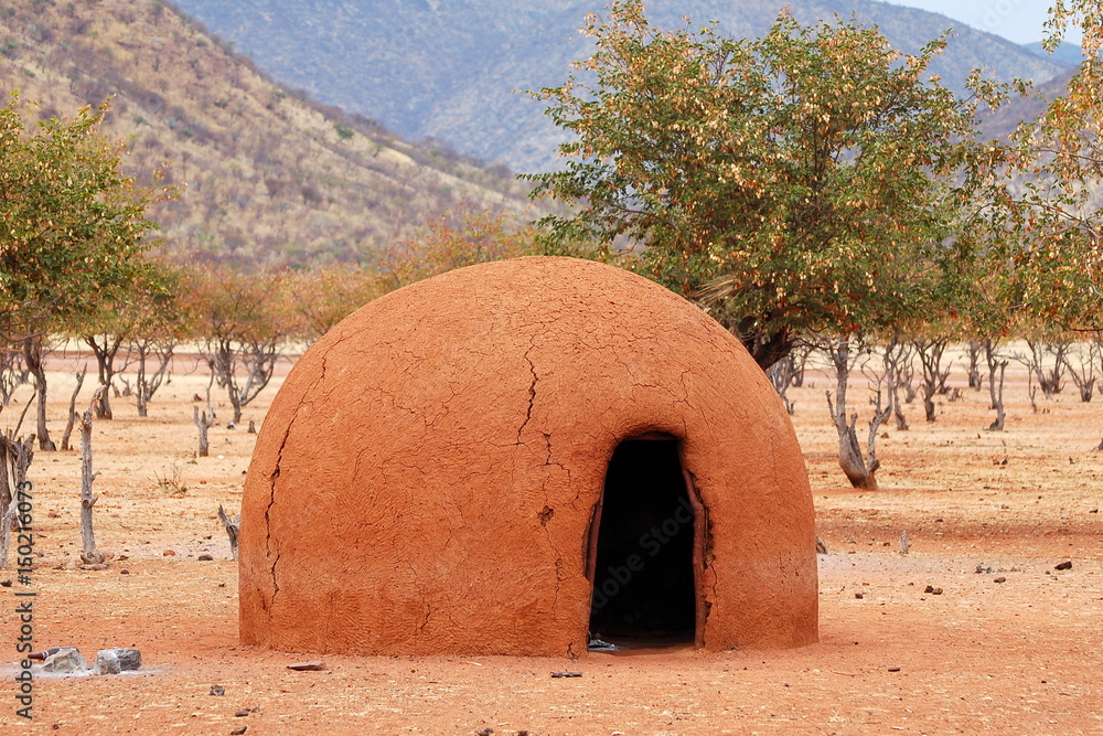 Hut of a Himba Tribe in Namibia Hut of a Himba Tribe in Namibia
