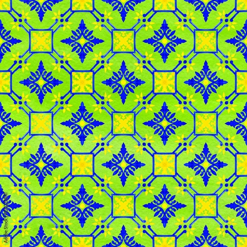 Portuguese azulejo tiles. Blue and white gorgeous seamless patterns. For scrapbooking, wallpaper, cases for smartphones, web background, print, surface texture, pillows, towels, linens bags T-shirts