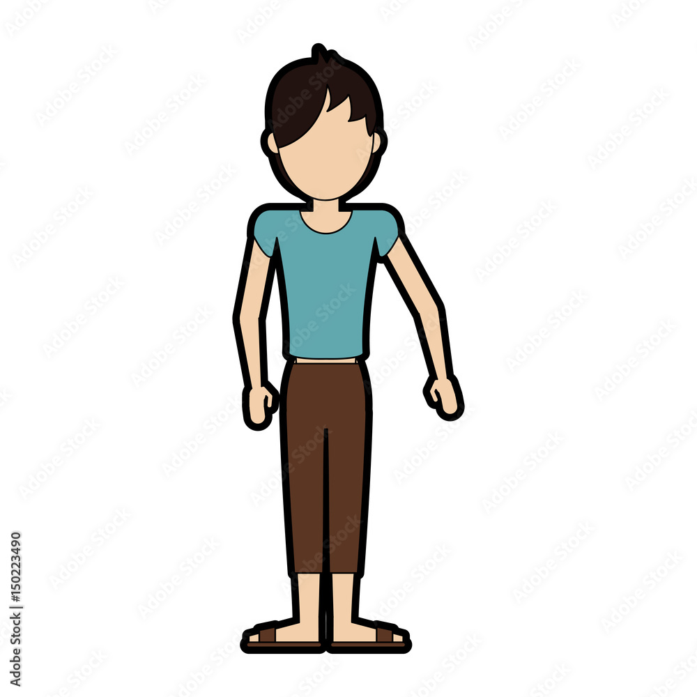 faceless man wearing t shirt icon image vector illustration design faceless man wearing t shirt icon image vector illustration design