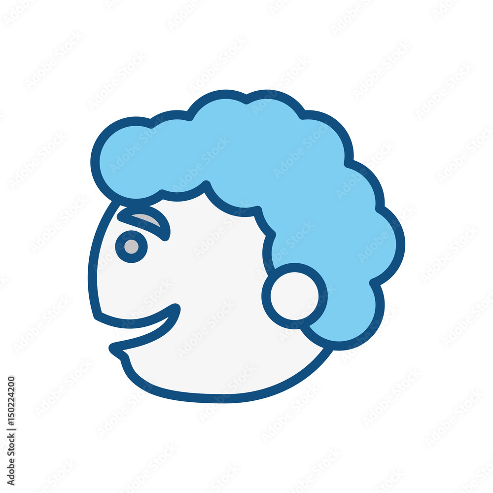 Happy man face cartoon icon vector illustration graphic design Happy man face cartoon icon vector illustration graphic design