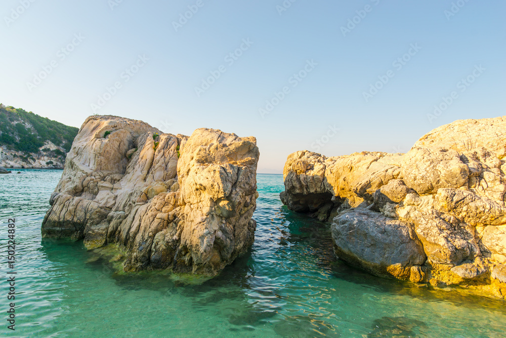 Costline at the mediterranean sea