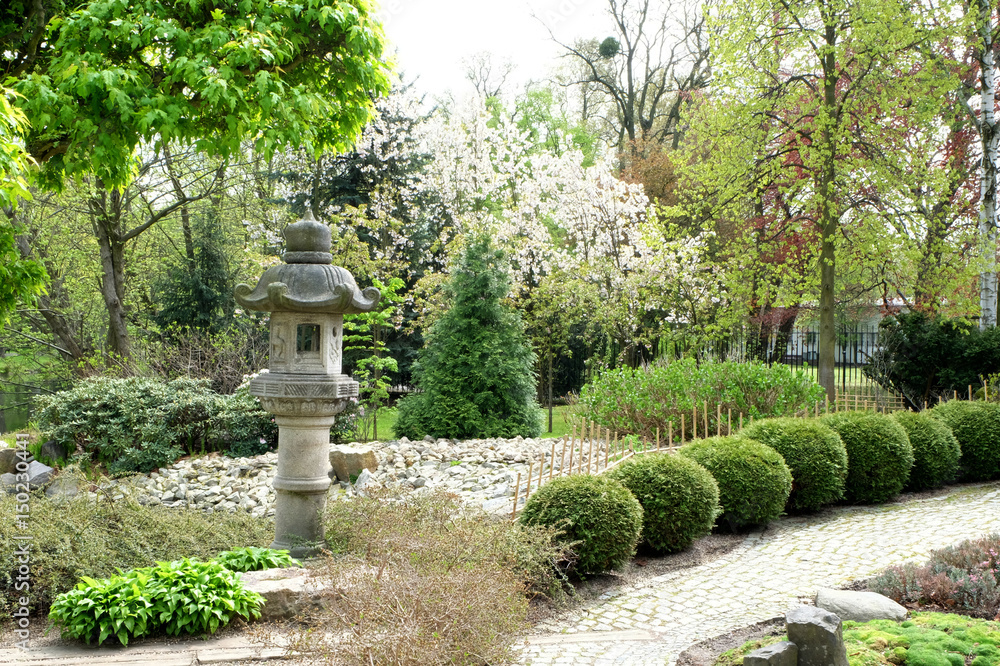 Japanese garden in the Wroclaw