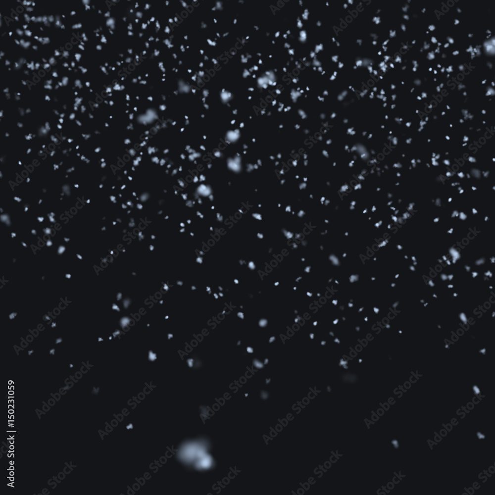 Snow falling at night Snow falling at night