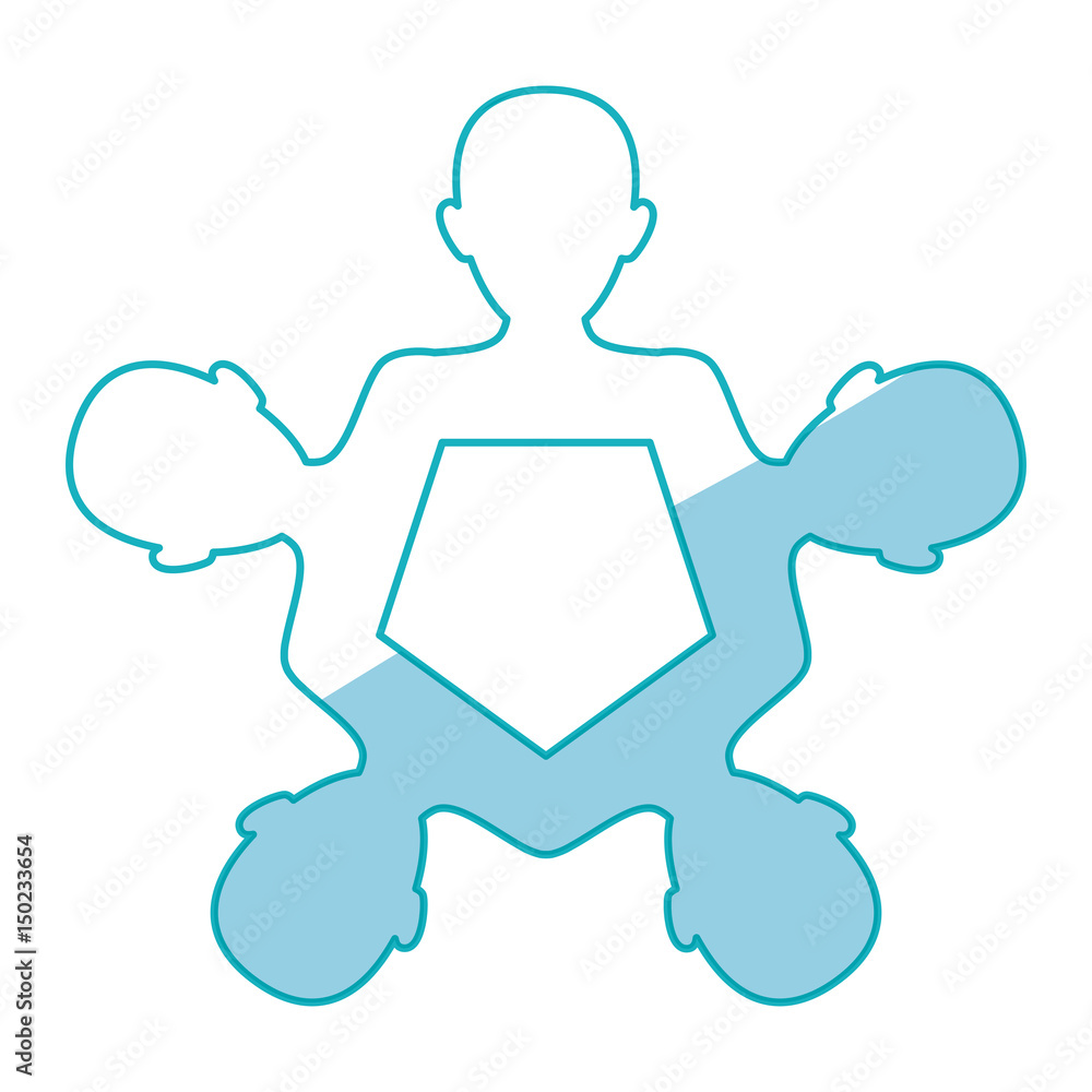 Teamwork abstract symbol icon vector illustration graphic design Teamwork abstract symbol icon vector illustration graphic design
