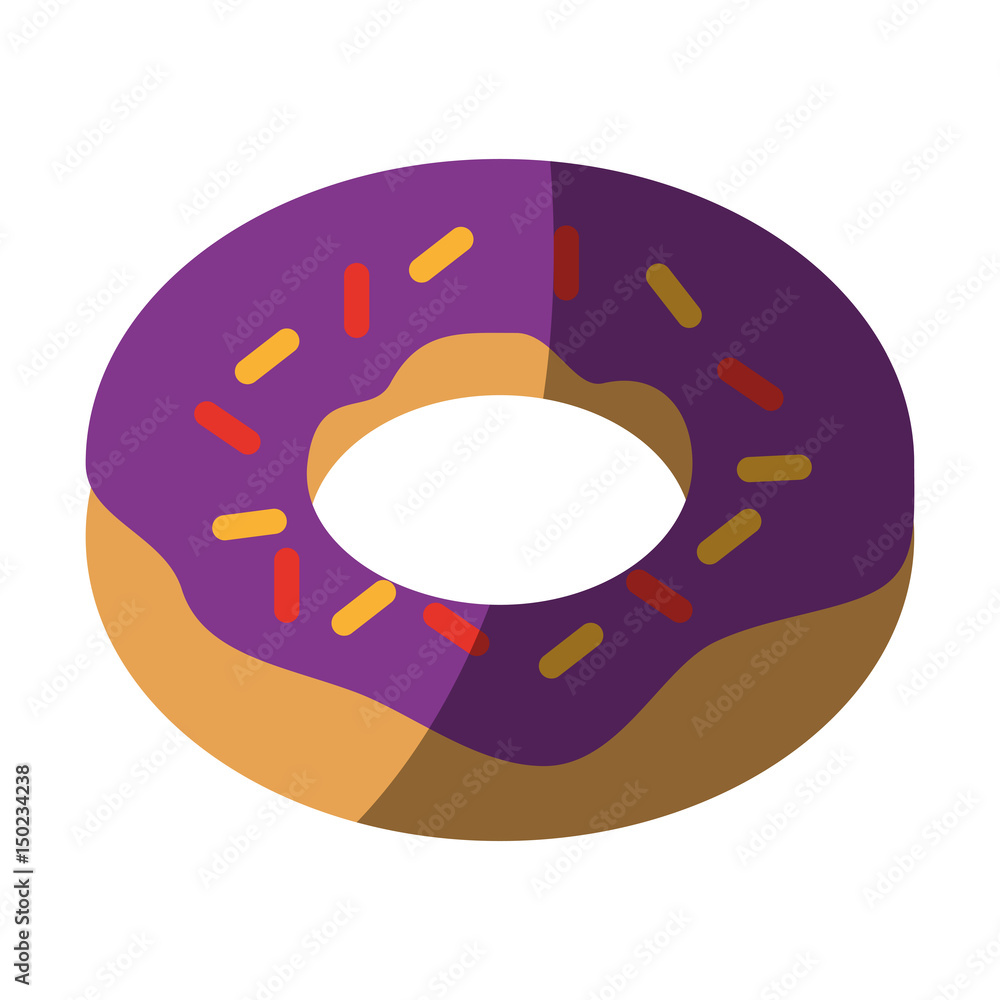 donut with sprinkles pastry icon image vector illustration design donut with sprinkles pastry icon image vector illustration design