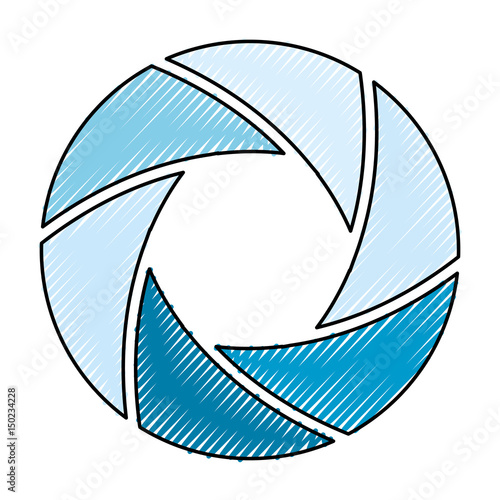 Shutter camera symbol icon vector illustration graphic design