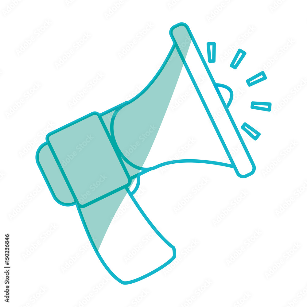 Bullhorn advertising symbol Bullhorn advertising symbol