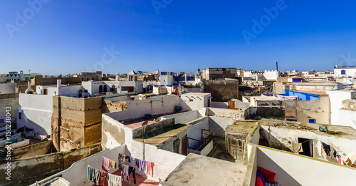 View over the city roofs of Essaouira in Morocco