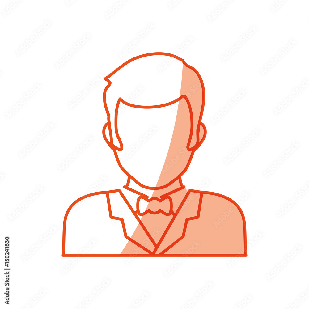 Male faceless head icon vector illustration graphic design