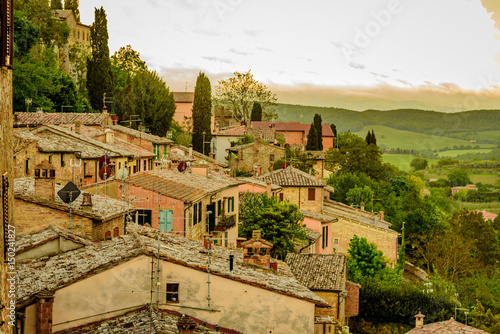 Bilde på lerret View of the city of montepulciano in the province of siena toscana italia, famou