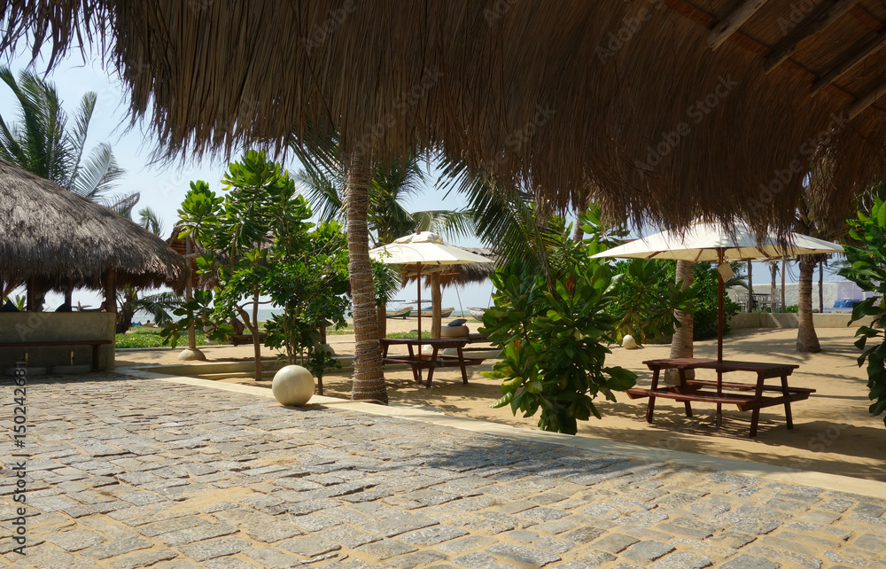 tropcial beach resort. Sri lanka