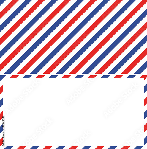 air mail background and frame of the envelope of a letter