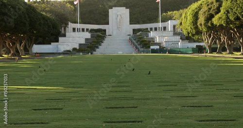 National War Memorial Cemetery of the Pacific in Oahu Hawaii USA