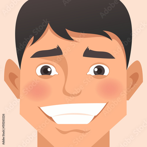 Male cartoon portrait