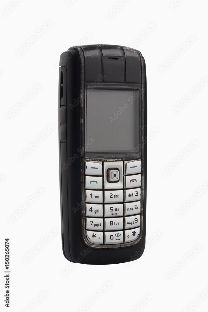 Old-fashioned portable telephone isolated Old-fashioned portable telephone isolated