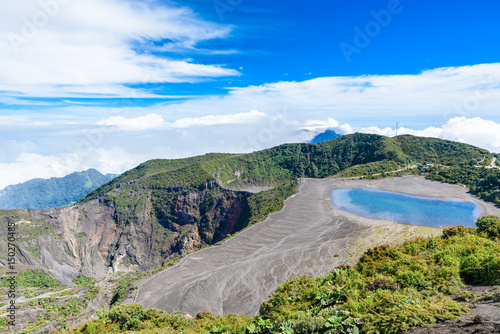 Irazu volcano - crater lake - Costa Rica