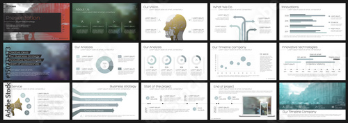 Blue-gray Elements for infographics on a white background. Presentation templates. Use in presentation, flyer and leaflet, corporate report, marketing, advertising, annual report, banner.