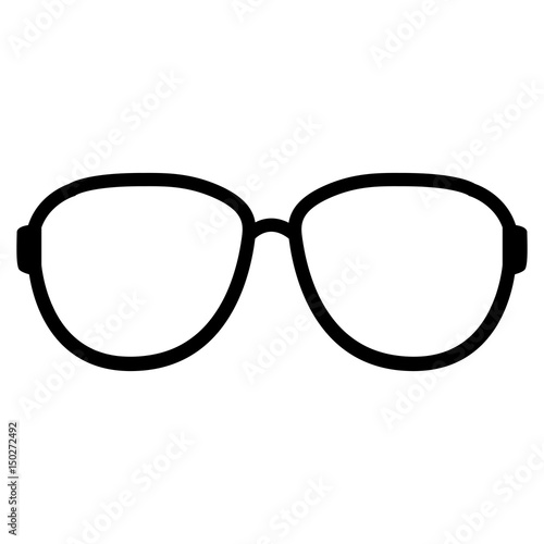Isolated sunglasses outline
