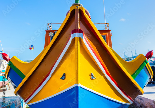 Malta Marsaxlokk Traditional Colors Fishingboat fishermen colors Luzzu sea island coast typisch malta klassiker traditionelle farben malta kultur mittelmeer fischer fischerei malta farben bunte boote