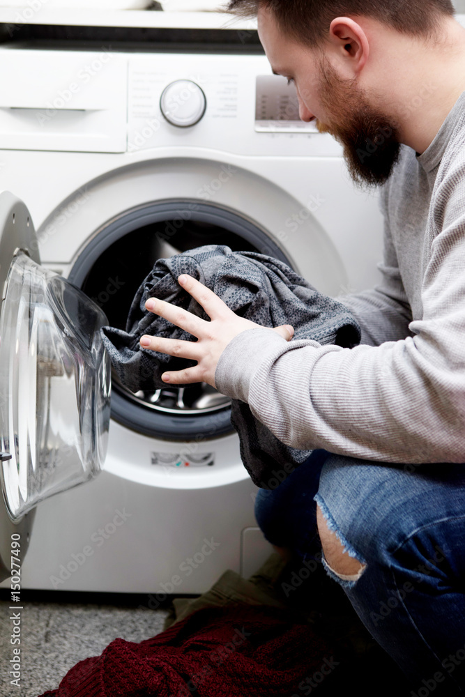 Prepering clothes wash. Prepering clothes wash.