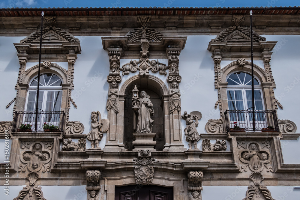 City hall, former Santa Clara convent Guimaraes, Portugal.