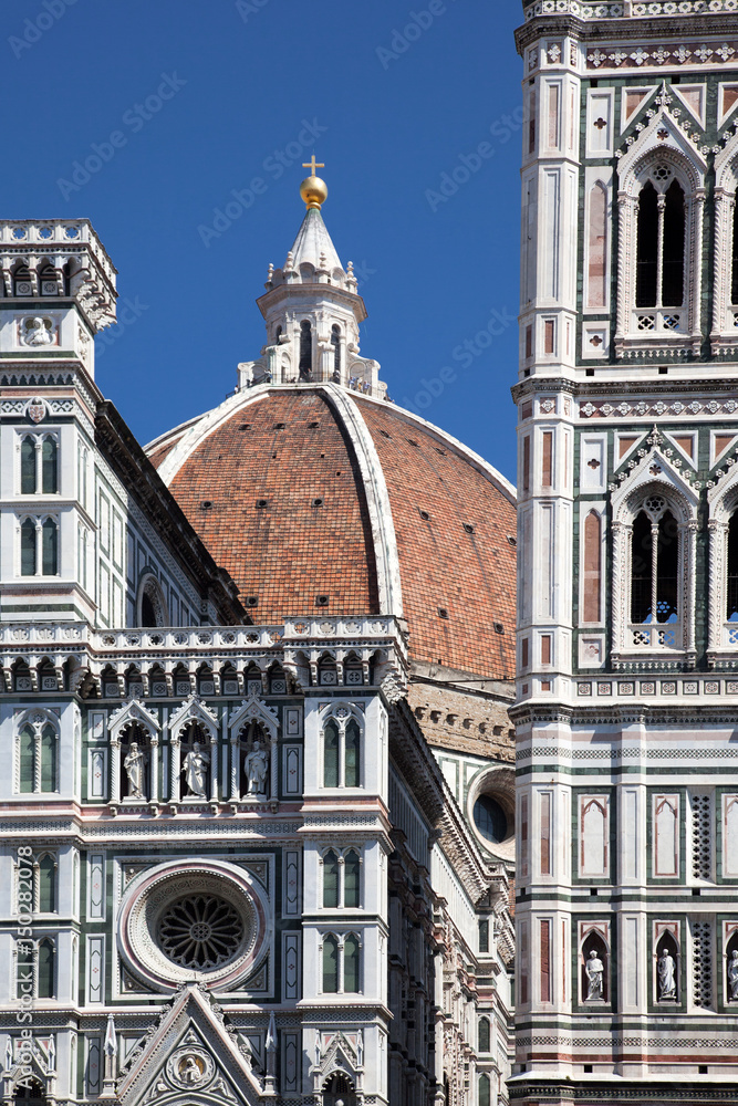beautiful renaissance cathedral Santa Maria del Fiore in Florence, Italy