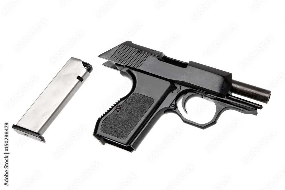 Pistol isolated on white Pistol isolated on white