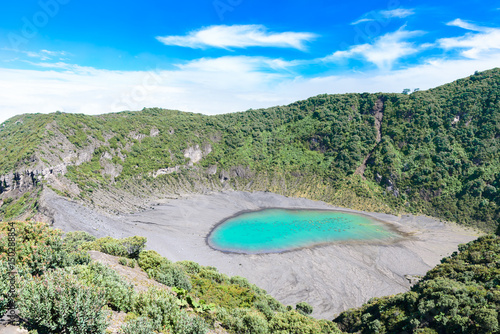 Irazu volcano - crater lake - Costa Rica photo