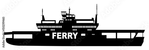 Leinwand Poster Car Transporter Ferry