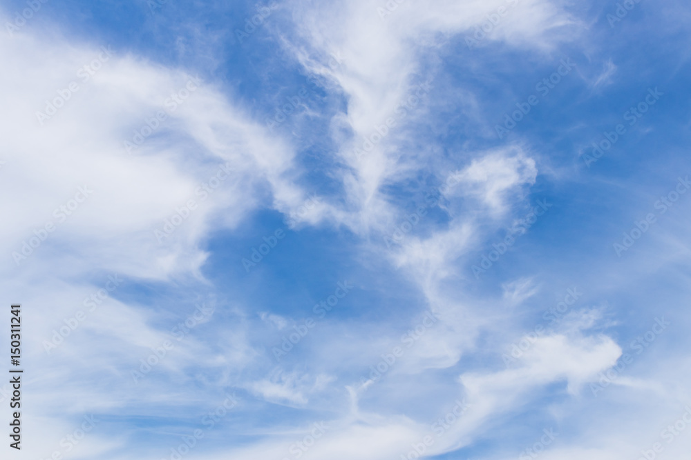 blue sky and clouds, nature background
