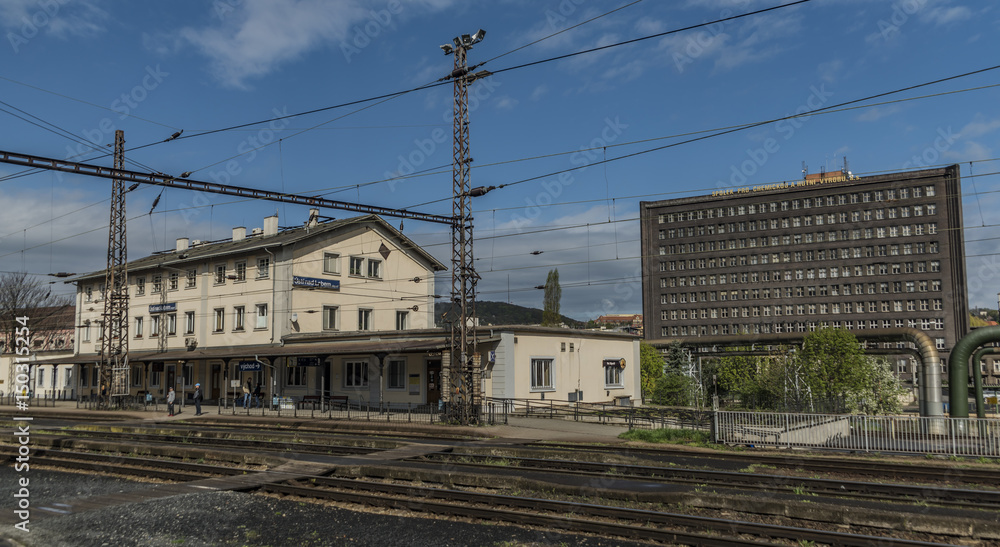 Station west in Usti nad Labem city Station west in Usti nad Labem city