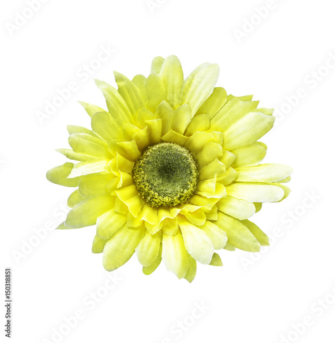 Artificial sunflower isolated