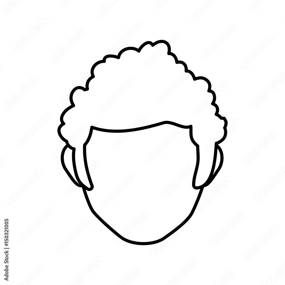 Male faceless head icon vector illustration graphic design Male faceless head icon vector illustration graphic design