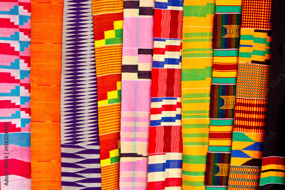Kente Cloth in Ghana West Africa Kente Cloth in Ghana West Africa