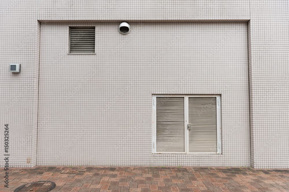 Texture of a modern window on the white wall Texture of a modern window on the white wall