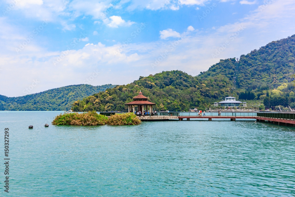 Landscape of Sun-Moon Lake in Nantou, Taiwan Landscape of Sun-Moon Lake in Nantou, Taiwan