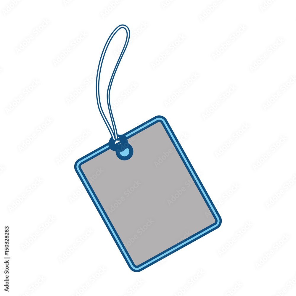 Fototapeta premium Blank shopping label tag icon vector illustration graphic design
