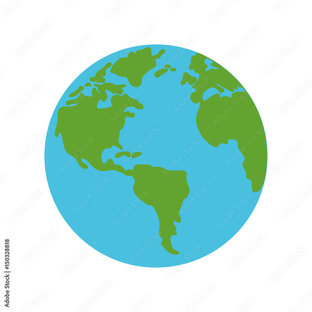 Earth world symbol icon vector illustration graphic design