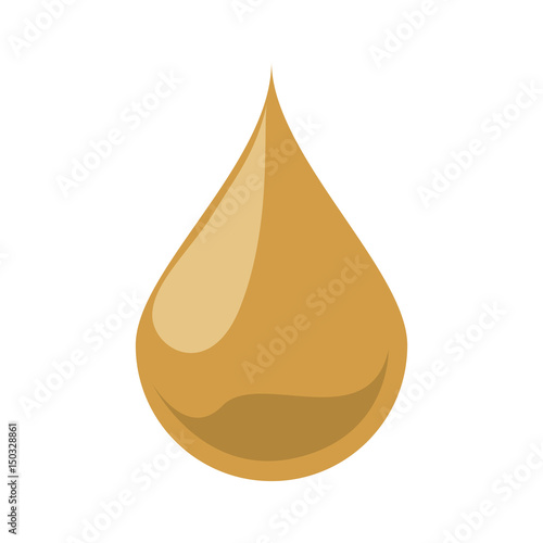 Oil drop isolated icon vector illustration graphic design