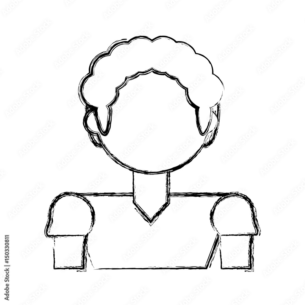 Man faceless profile icon vector illustration graphic design Man faceless profile icon vector illustration graphic design