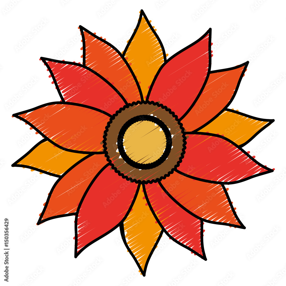 beautiful flower icon over white background. colorful design. vector illustration beautiful flower icon over white background. colorful design. vector illustration
