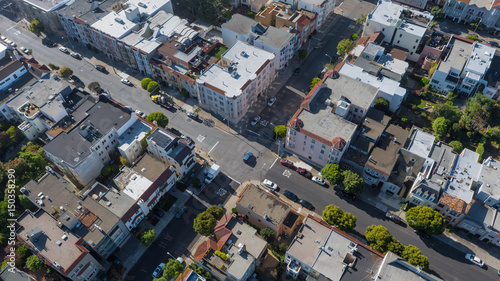 San Francisco Downtown Street Aerial