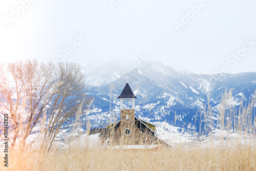 Church in the mountains of Montana.