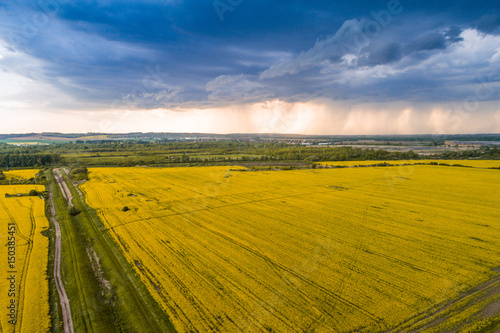 Rape field with stormy sky © Csák István