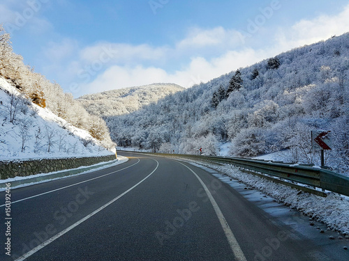 winter landscape in Sinop Turkey