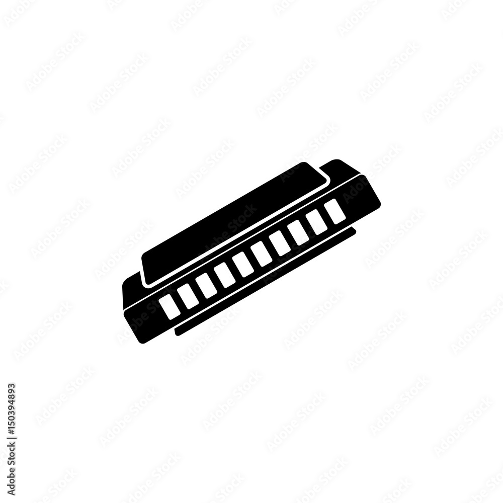 Harmonica vector icon Harmonica vector icon